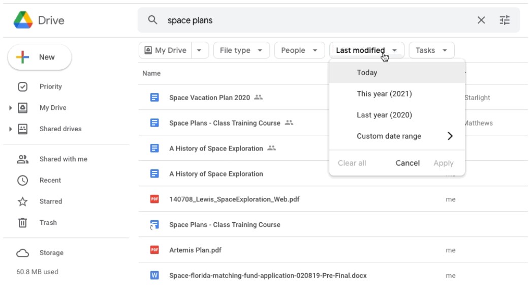 Google testet neue Suchfilter für Drive