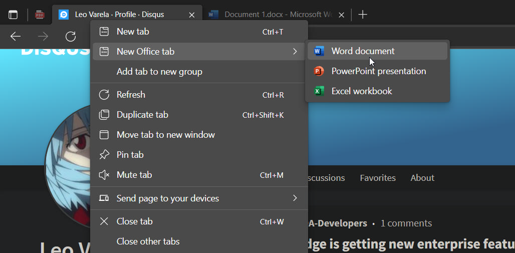 Microsoft intergriert Office stärker in Edge Browser