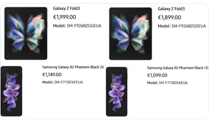 Preise von Samsung neuen Falt-Smartphones durchgesickert