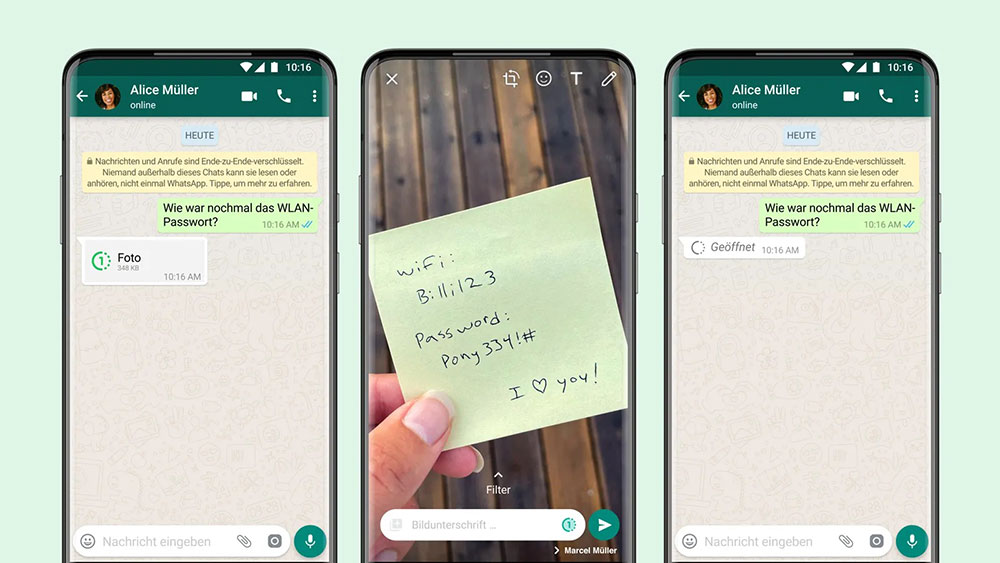 Whatsapp führt Einmalansicht offiziell ein