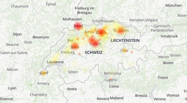 Update: Swisscom meldet Internet-Störung