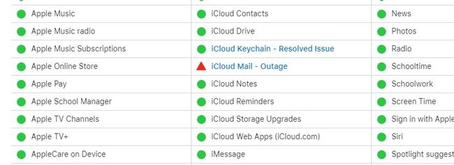 Ausfall bei iCloud Mail