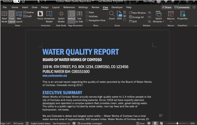 Microsoft erweitert Dark Mode für Word