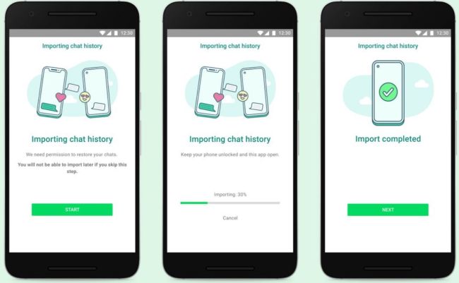 Whatsapp ermöglich Chat-Transfer von iOS zu Android