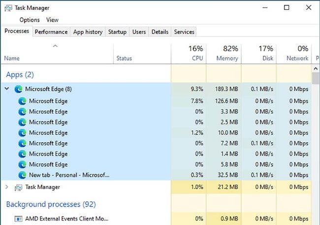 Edge-Bug verhindert das Beenden des Browsers