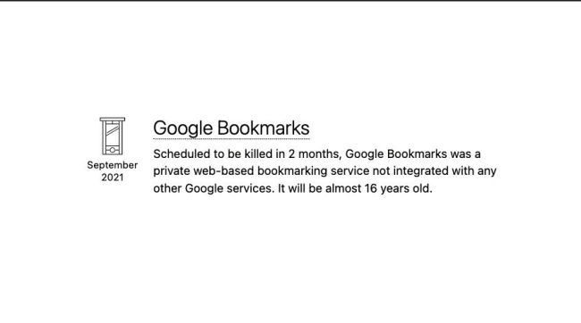 Google schaltet Bookmarks im September ab