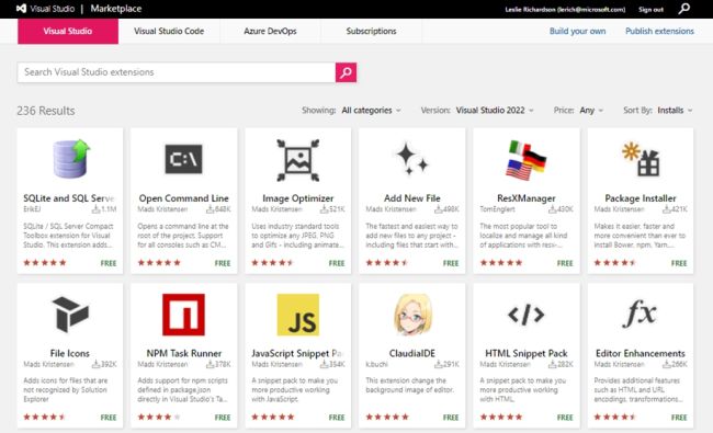 Microsoft überarbeitet Erweiterungserstellung für Visual Studio 2022