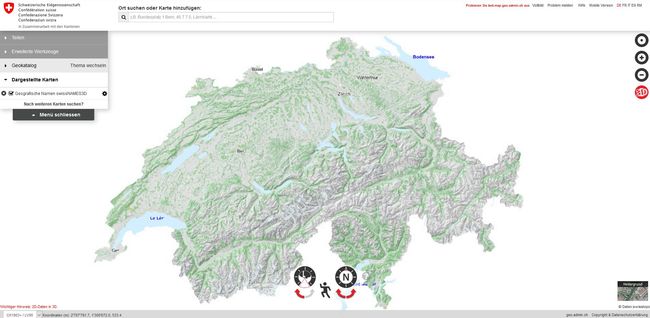 Digitale Swisstopo-Geodaten kostenlos nutzbar