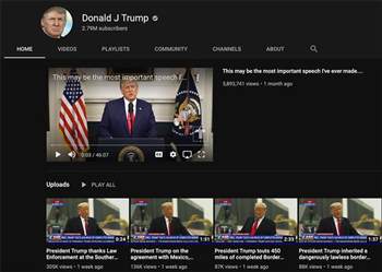 Youtube verbannt Trump für eine weitere Woche