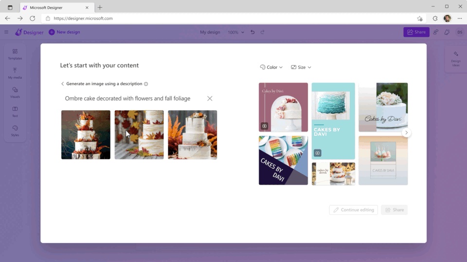 Microsoft kündigt Designer App und Image Creator für Bing an