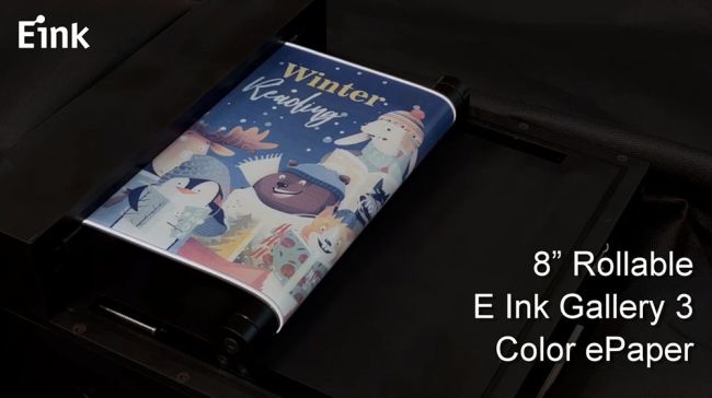E Ink präsentiert farbiges und rollbares E-Paper
