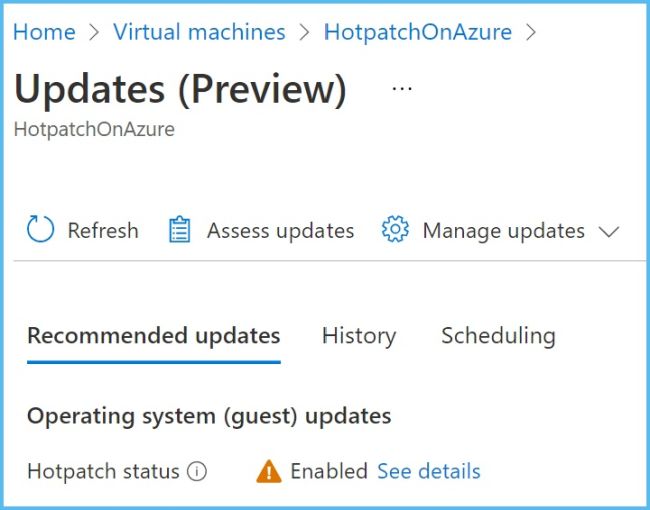Microsoft ist mit Hotpatching auf VMs gestartet