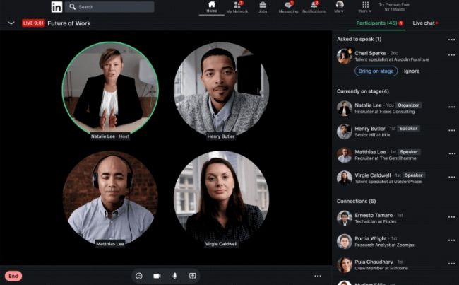 Linkedin bekommt Clubhouse-ähnliche Event-Plattform