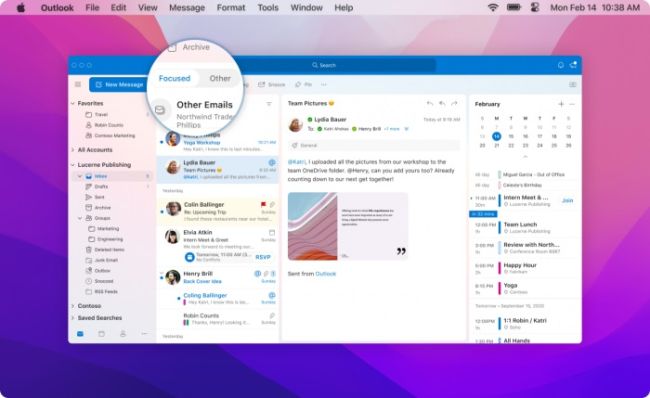 Outlook für Mac im neuen Design