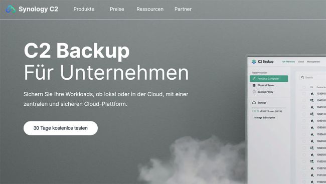 Synology C2 Backup mit Support für MacOS