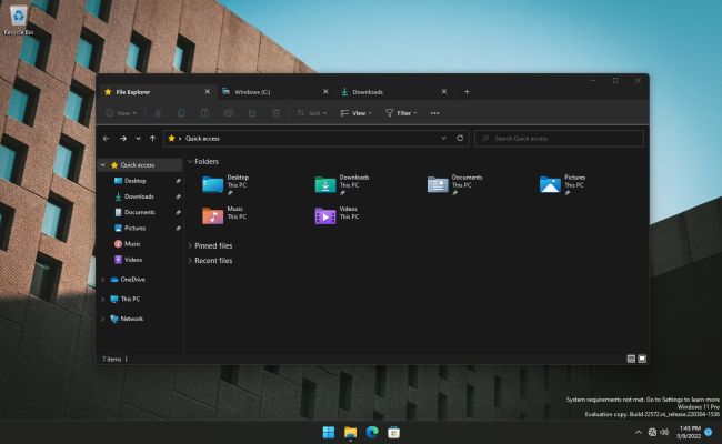 Windows 11: Tabs für den Datei-Explorer