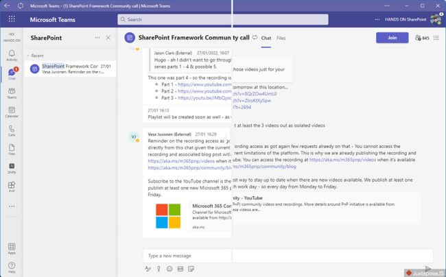 Compact Mode für Teams-Chats geplant