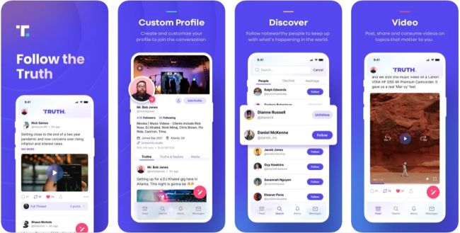 Donald Trumps Social Media App Truth Social für iOS erhältlich