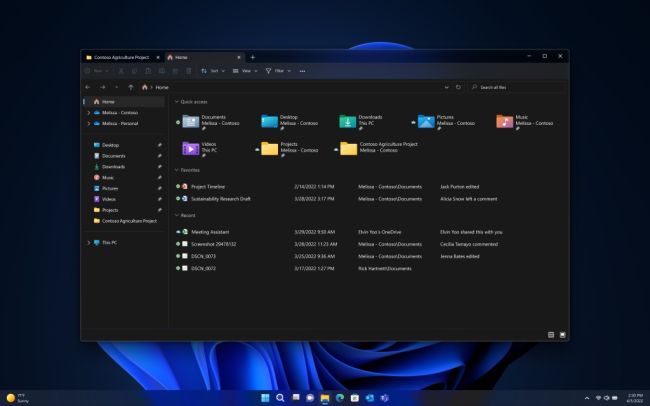 Windows 11 File Explorer jetzt mit Tabs