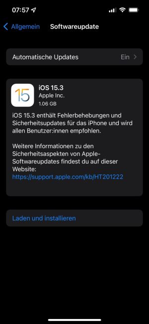Apple veröffentlicht iOS 15.3, Dropbox-Probleme mit MacOS 12.3