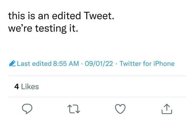 Twitter testet Edit-Funktion