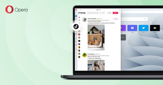 Opera integriert Tiktok in Desktop-Browser