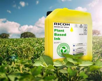 Ricoh präsentiert Tinte auf Pflanzenbasis