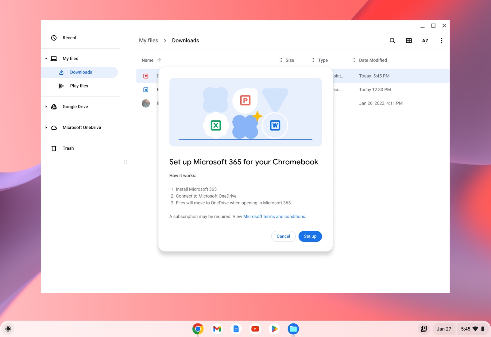 Google verspricht einfachere Nutzung von Microsoft 365 auf Chromebooks