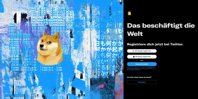 Twitter- gegen Dogecoin-Logo ausgetauscht, Kurs hebt ab