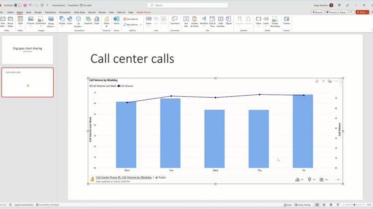 Microsoft verbessert Power-BI-Integration in Powerpoint