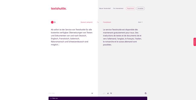 Schweizer Start-up Textshuttle lanciert kostenlosen Übersetzungsdienst