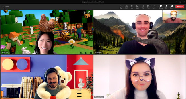 Teams bekommt Snapchat-Filter