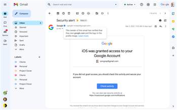 Gmail führt blaue Häkchen für verifizierte Absender ein