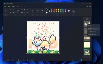 Microsoft Paint mit Ebenen-Unterstützung