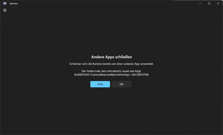 Windows 11 erlaubt Nutzung der Webcam in mehreren Apps