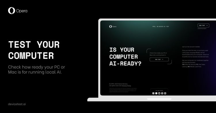 Opera veröffentlicht Testtool für KI-Fähigkeiten von Endgeräten