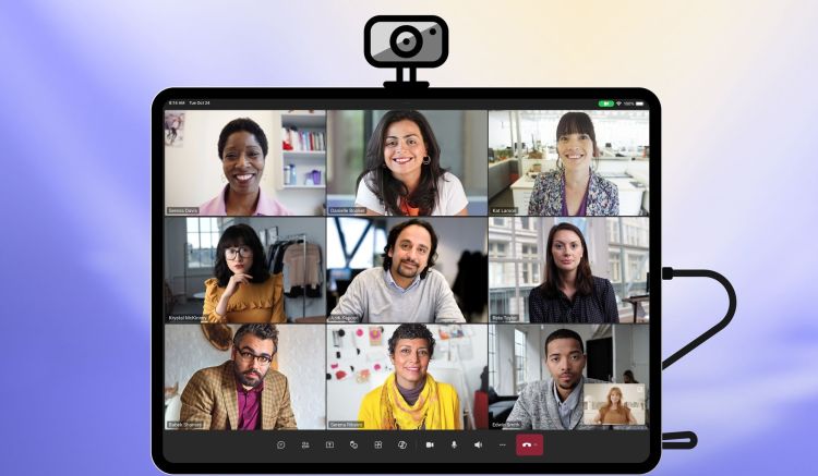 Teams für iPad unterstützt externe Webcams