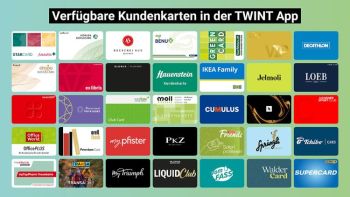 Twint: Über eine Million Kundenkarten in der App hinterlegt
