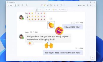 Windows 11: Snipping Tool bekommt Emoji-Support