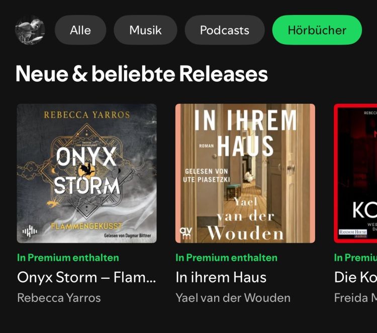 Spotify baut Hörbuchangebot in der Schweiz aus