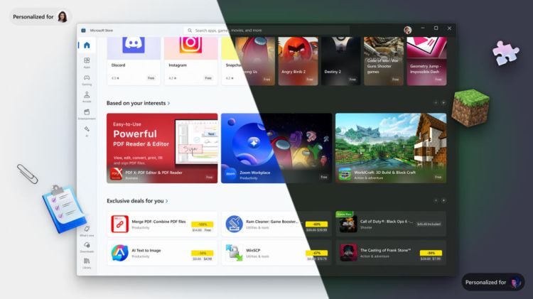 Microsoft Store wird enger in Windows 11 integriert