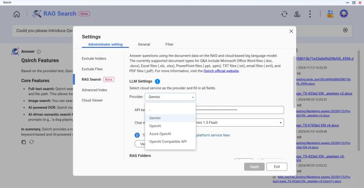 Qnap bringt RAG-Suche aufs NAS