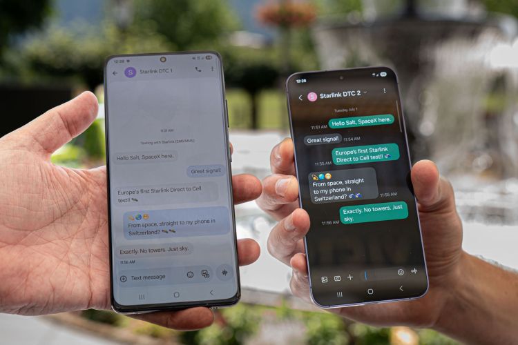 Salt testet erfolgreich SMS über Starlink-Satellit