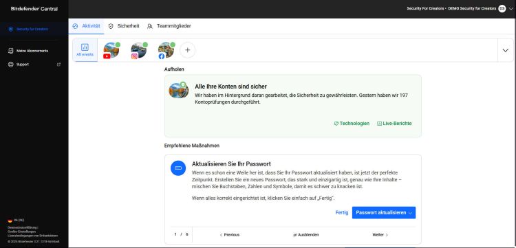 Bitdefender bietet neu Schutz für Social-Media-Konten an