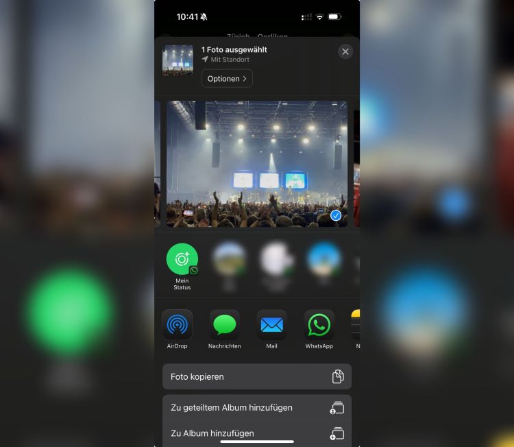 Whatsapp vereinfacht das Teilen des Status auf iPhones