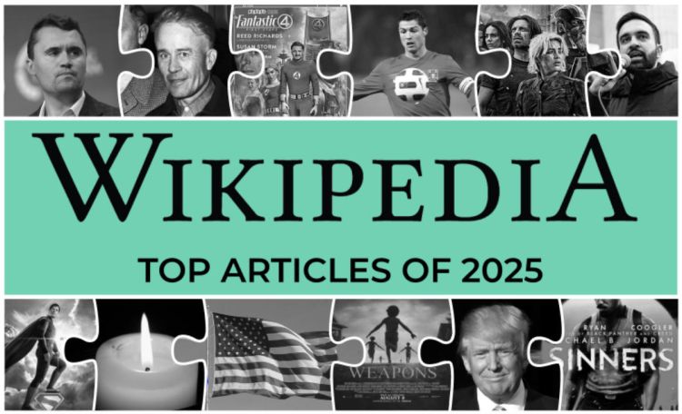 Das sind die populärsten Wikipedia-Seiten 2025