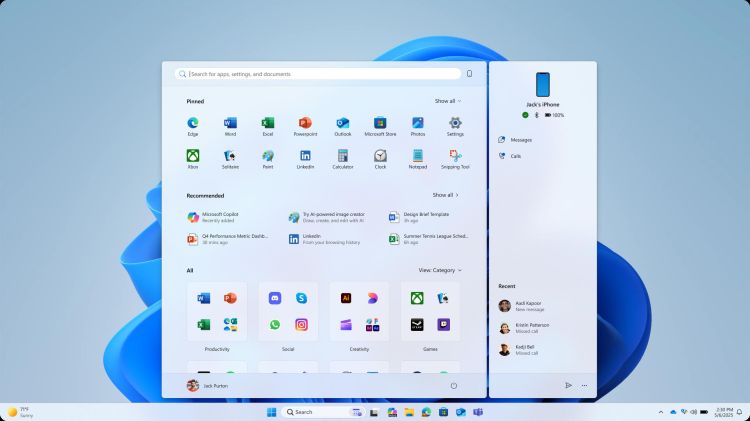 Aktuelle Windows-Insider-Version zeigt neues Startmenü