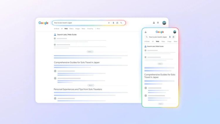 Google führt Web Guide für KI-gebündelte Suchergebnisse ein