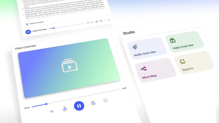 NotebookLM erhält Videoübersichten und neues Studio‑Panel