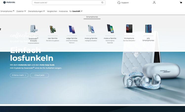 Motorola startet in der Schweiz eigenen Online-Shop